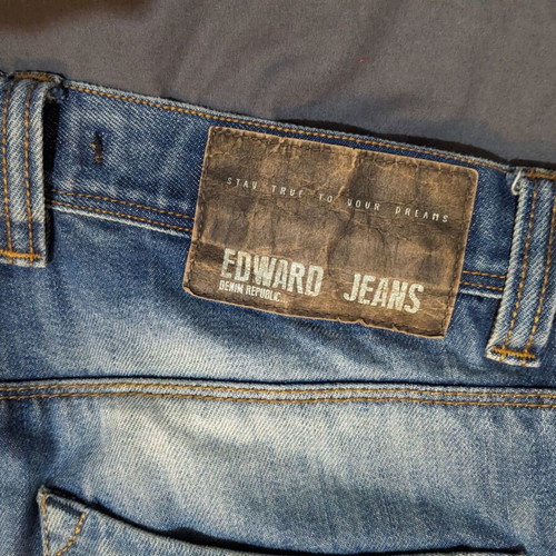 Edward Jeans denim pants size 28 S like new, blue
