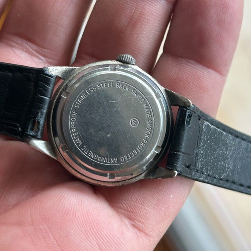 Vintage Majuvy wristwatch wind-up used, 1960s