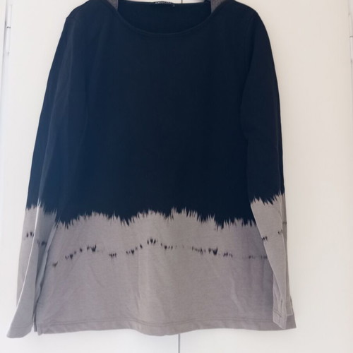Cotton sweater black and gray