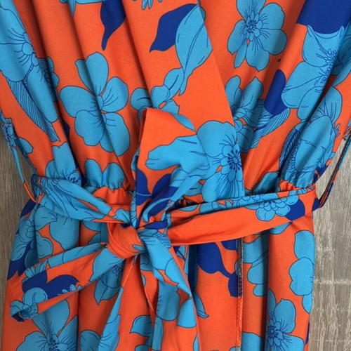 Summer dress orange one size new