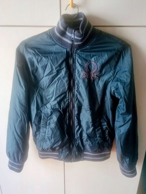 Benetton Two Sided Jacket like new, blue and purple, size 152 cm