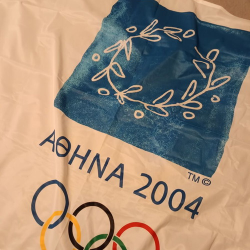Athens 2004 flag like new from the Olympic Games