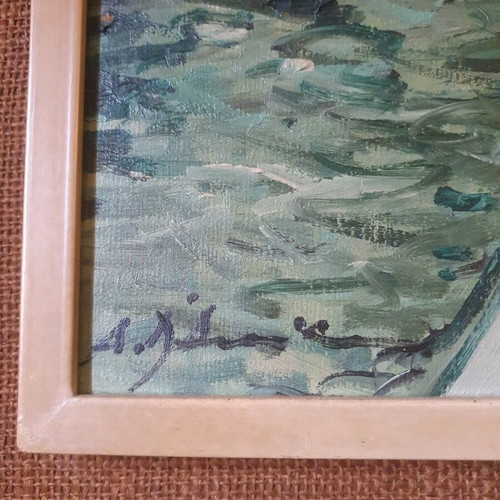 Painting used with frame 90 x 69