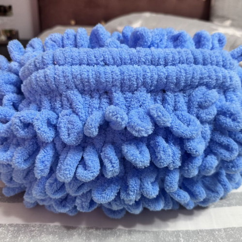Puffy Bag new, handmade, large size, blue