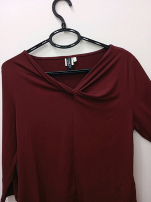 Γυναικεία μπλούζα μακρυμάνικη μπορντό χρώμα, Μέγεθος L, Καινούργια