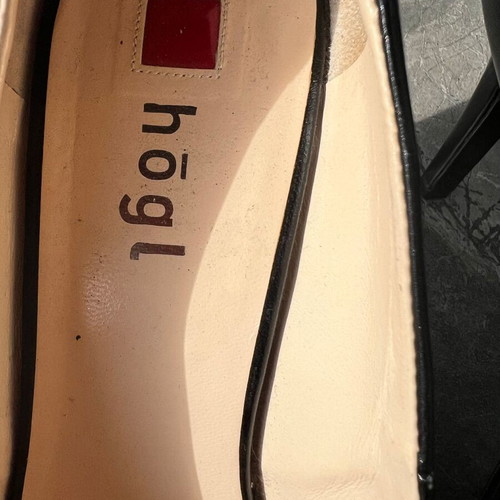 Hogl black leather women's pumps like new, size 40
