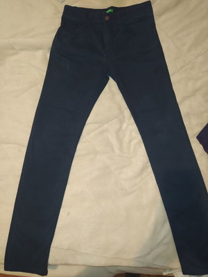 Benetton women's skinny pants new, size 36/S, navy