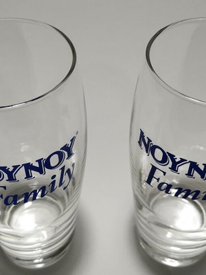 NOUNOU Family glasses new, set of 2 thin glass