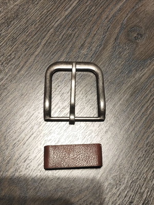 Metal belt buckle with pouch new, adjustable