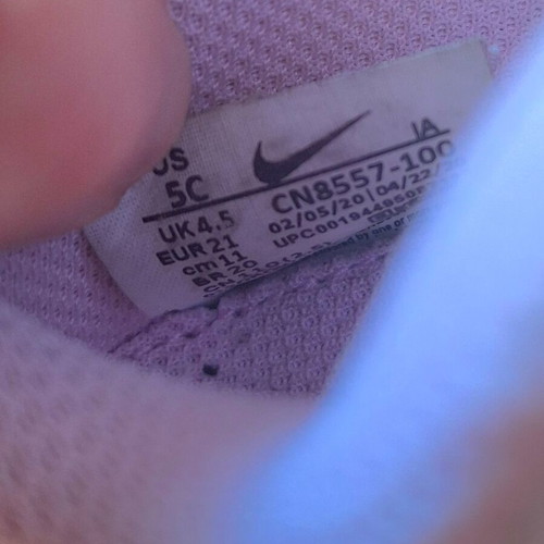 Nike baby sports shoes for girl size 21 like new