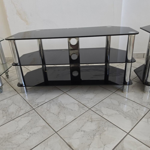 Glass TV table