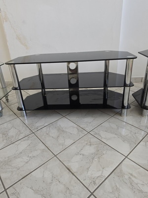 Glass TV table