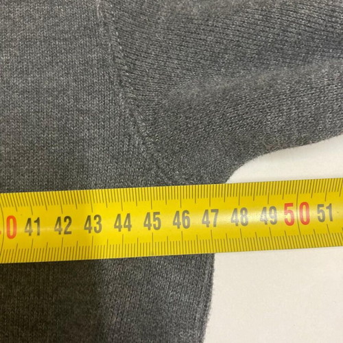 Ralph Lauren Quarter Zip sweater, grey, red pony, size S