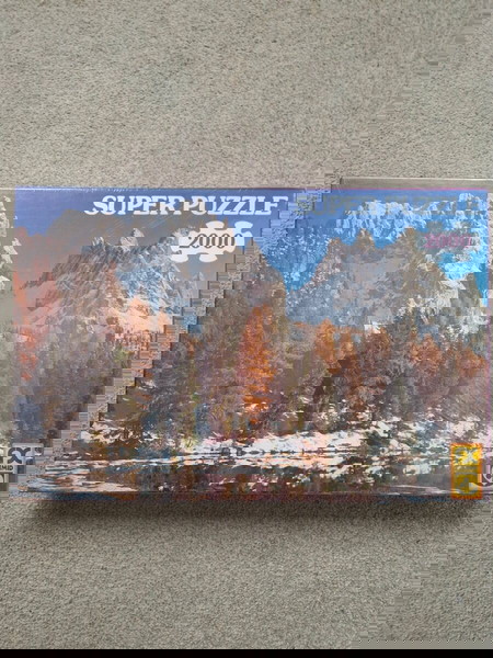 Рядък Винтидж пъзел FX Schmid 2000 Dolomites Mountains #98504