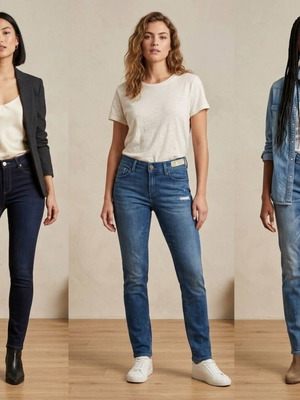 Branded women's jeans like new, various sizes and brands