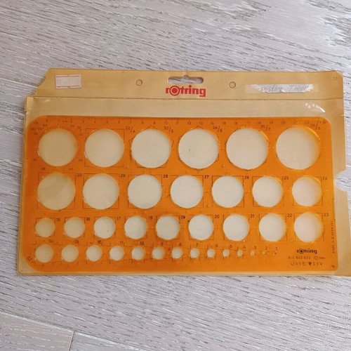Rotring circle stencil 1-36 like new