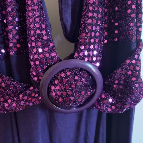 Purple Mini Backless Dress like new, size S