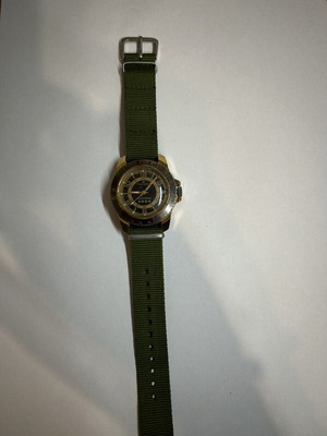 Cardi Vostok Capitan mechanical watch like new, men's black and gold