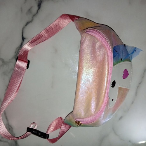 Unicorn Waist Bag for Girls like new, iridescent pink