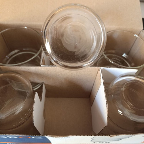 Arcoroc Log water glass set 270ml, pack of 5, new