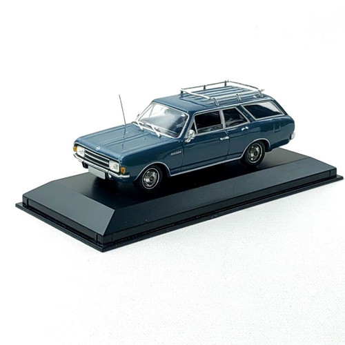 Opel Rekord C 1700 Break 1966 Blue Diecast Model Minichamps