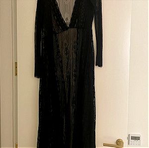 Nidodileda black lace dress
