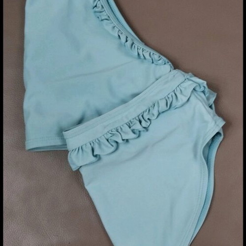 Girls' bikini size 10 like new, turquoise