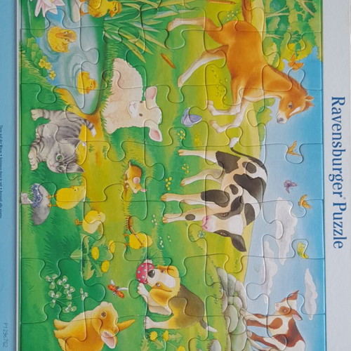 Ravensburger Puzzle "Animals in the Meadow" 35 Pieces used