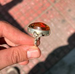 Silver ring 925 used, size 18/58