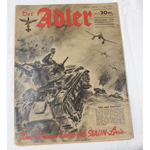 Der Adler German aviation magazine used, 19 August 1941
