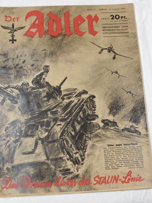 Der Adler German aviation magazine used, 19 August 1941