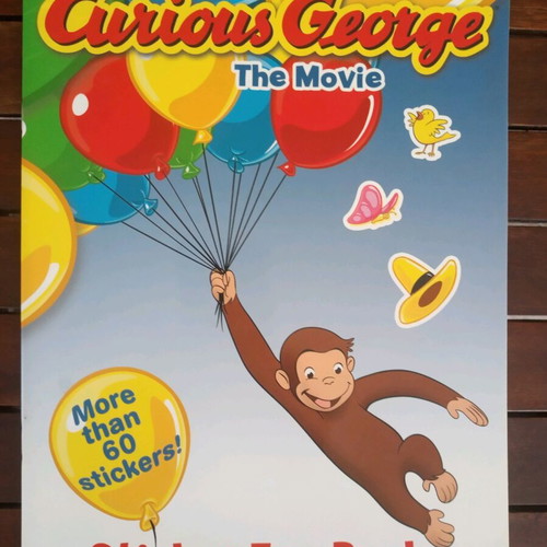 Curious George the movie sticker fun book new
