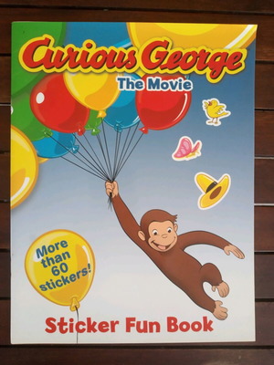 Curious George the movie βιβλίο με αυτοκόλλητα καινούργιο