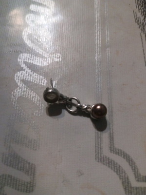Silver earring used