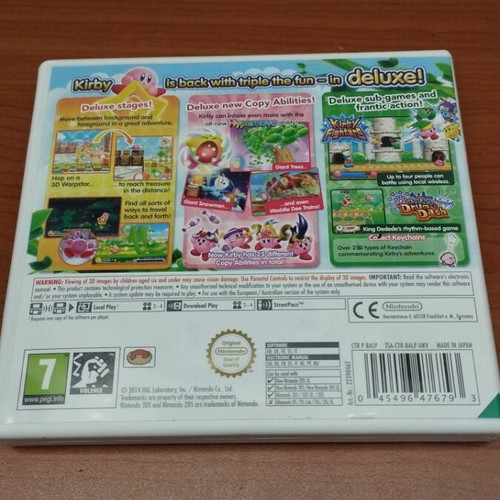 Kirby Triple Deluxe Nintendo 3DS like new