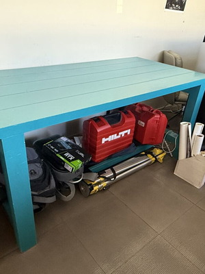 Work table used, dimensions 95x200cm