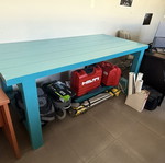 Work table used, dimensions 95x200cm
