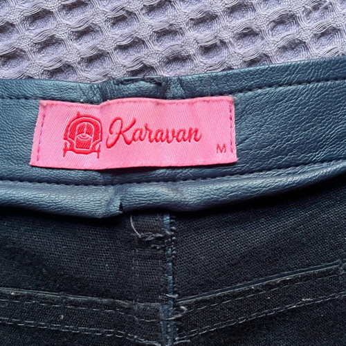Karavan viscose pants size M used, blue