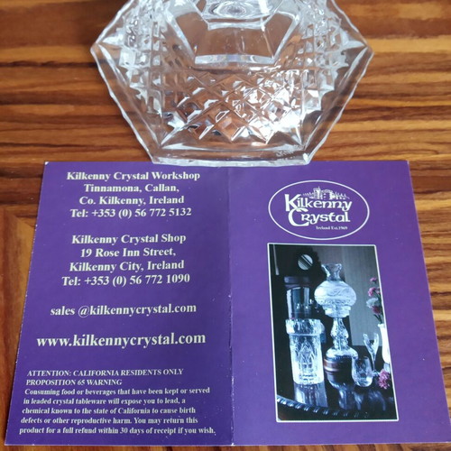 Kilkenny Crystal set of 2 rare ornate porcelain candlesticks new