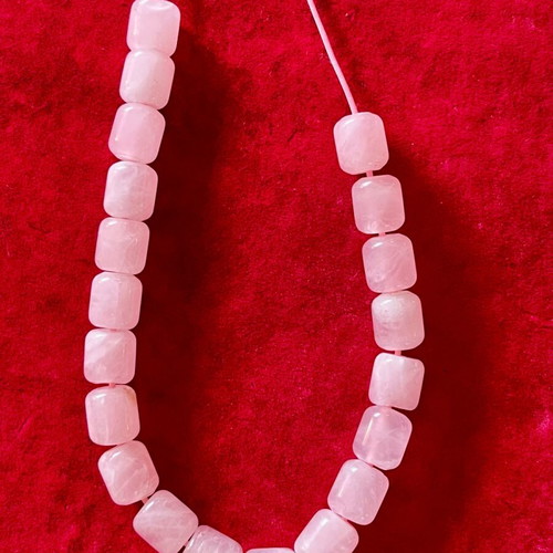 Worry beads made of rose quartz stones new