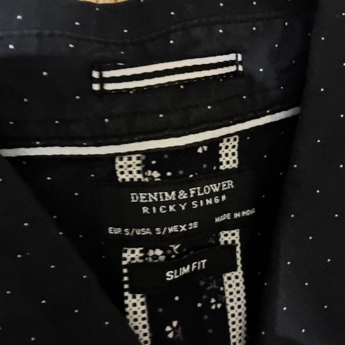 Short-sleeve shirt, black, small