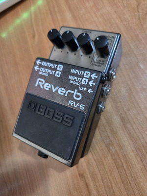 Boss RV-6 reverb pedal used very few times indoors