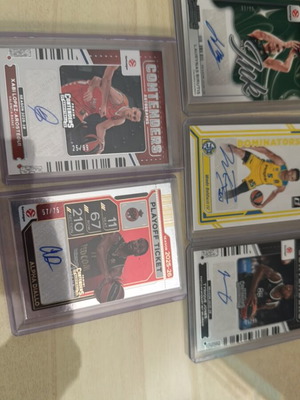 Panini cards with playoffs player autographs like new