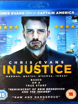 Injustice Blu-ray used drama movie with Chris Evans, English subtitles