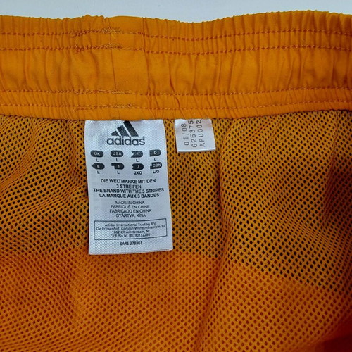 Adidas men's swim shorts like new, orange, size L