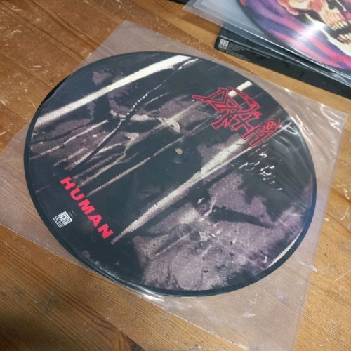 Death boxset used, 5 pic discs vinyl, poster and CD