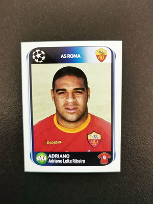 Adriano Panini UEFA Champions League 2010-2011 Sticker #309 AS Roma Brazil