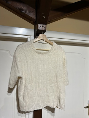 Zara oversized blouse used beige, loose fit size M