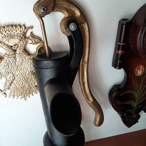 Old Hand Water Pump (Touloumpa) like new, restored vintage decoration