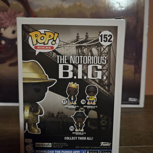 Funko Pop! Notorious B.I.G. with Fedora vinyl figure like new